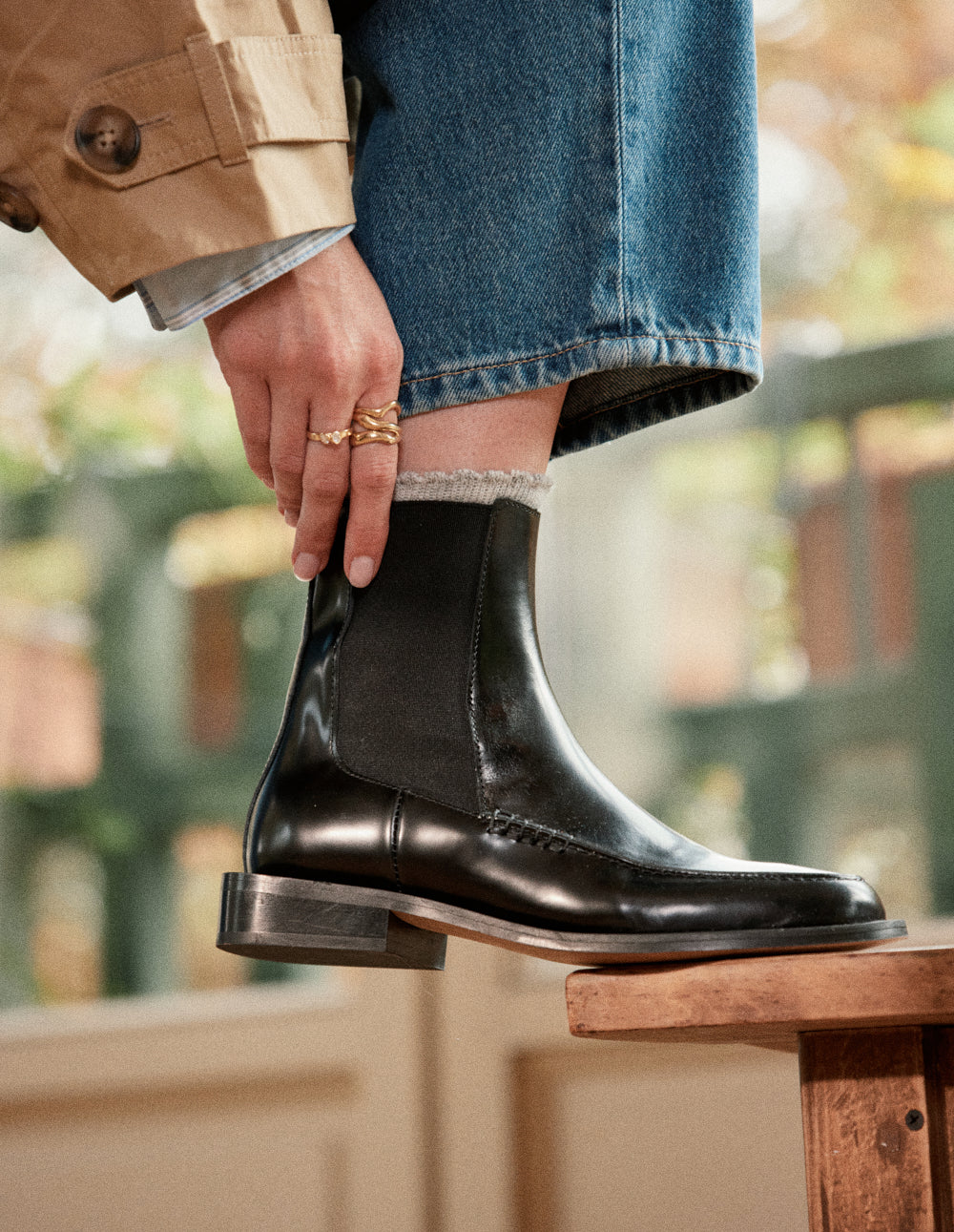 Bottines Iroz - Cuir box noir - Image 3