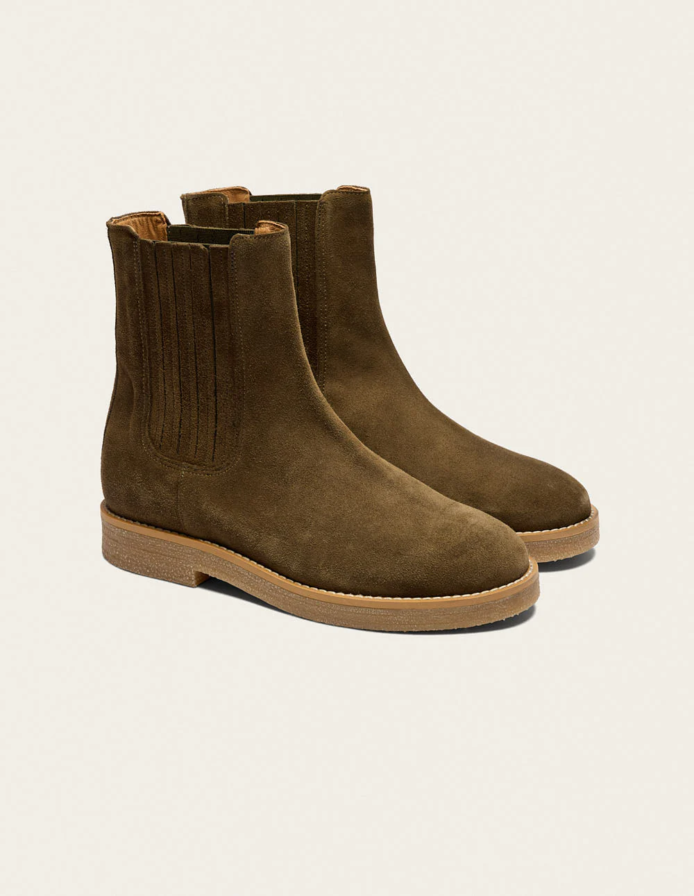 Bottines Isaure - Suède kaki - Image 2