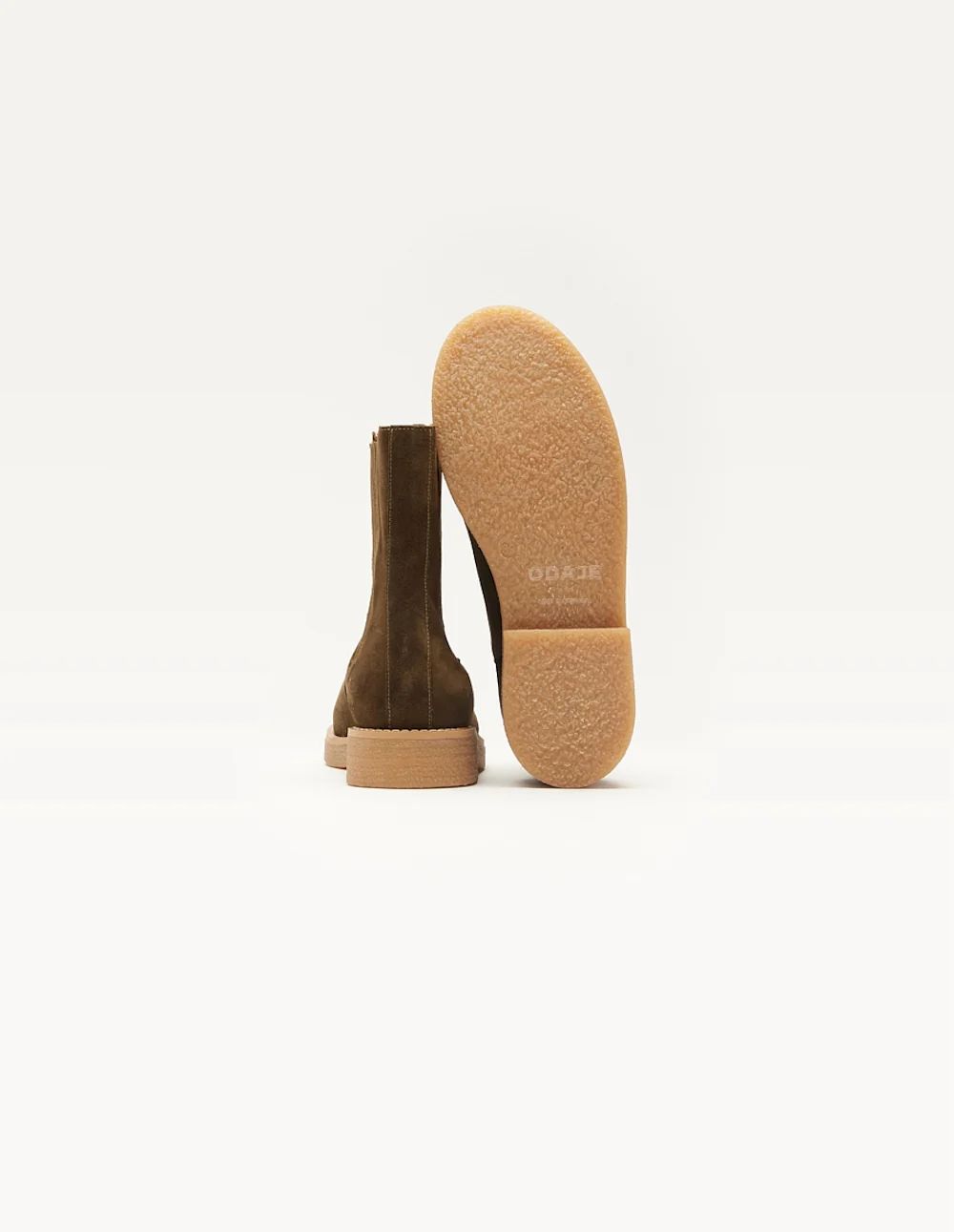 Bottines Isaure - Suède kaki - Image 3