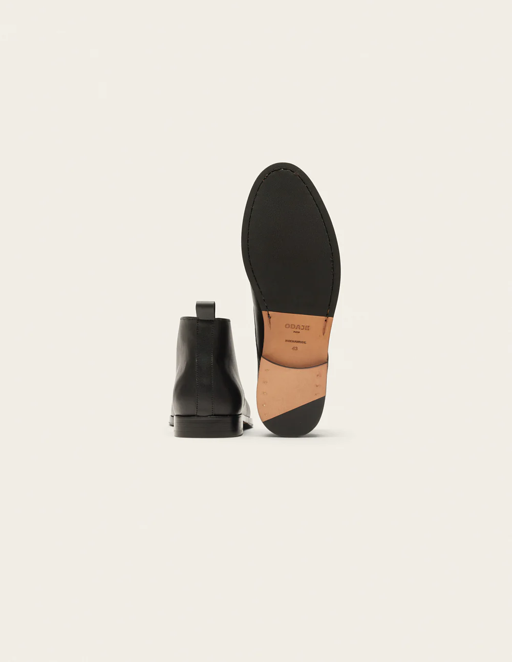 Bottines Jérome - Cuir noir - Image 5