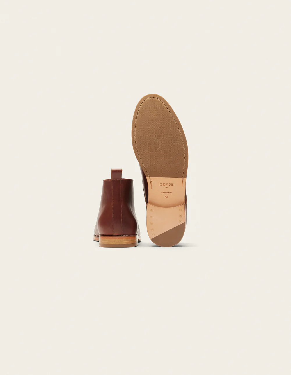 Bottines Jérome - Cuir pull-up terracotta - Image 5