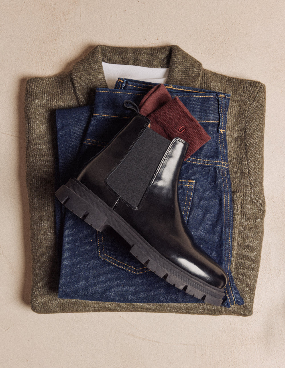 Bottines Liam - Cuir box noir - Image 3