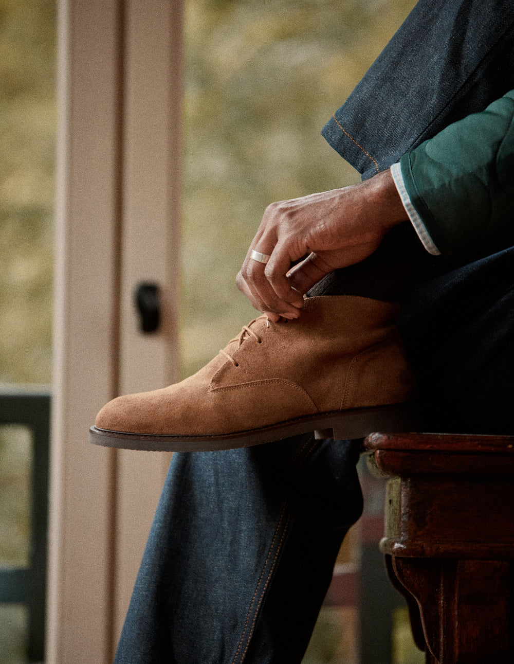 Bottines Mazio - Suède taupe - Image 3