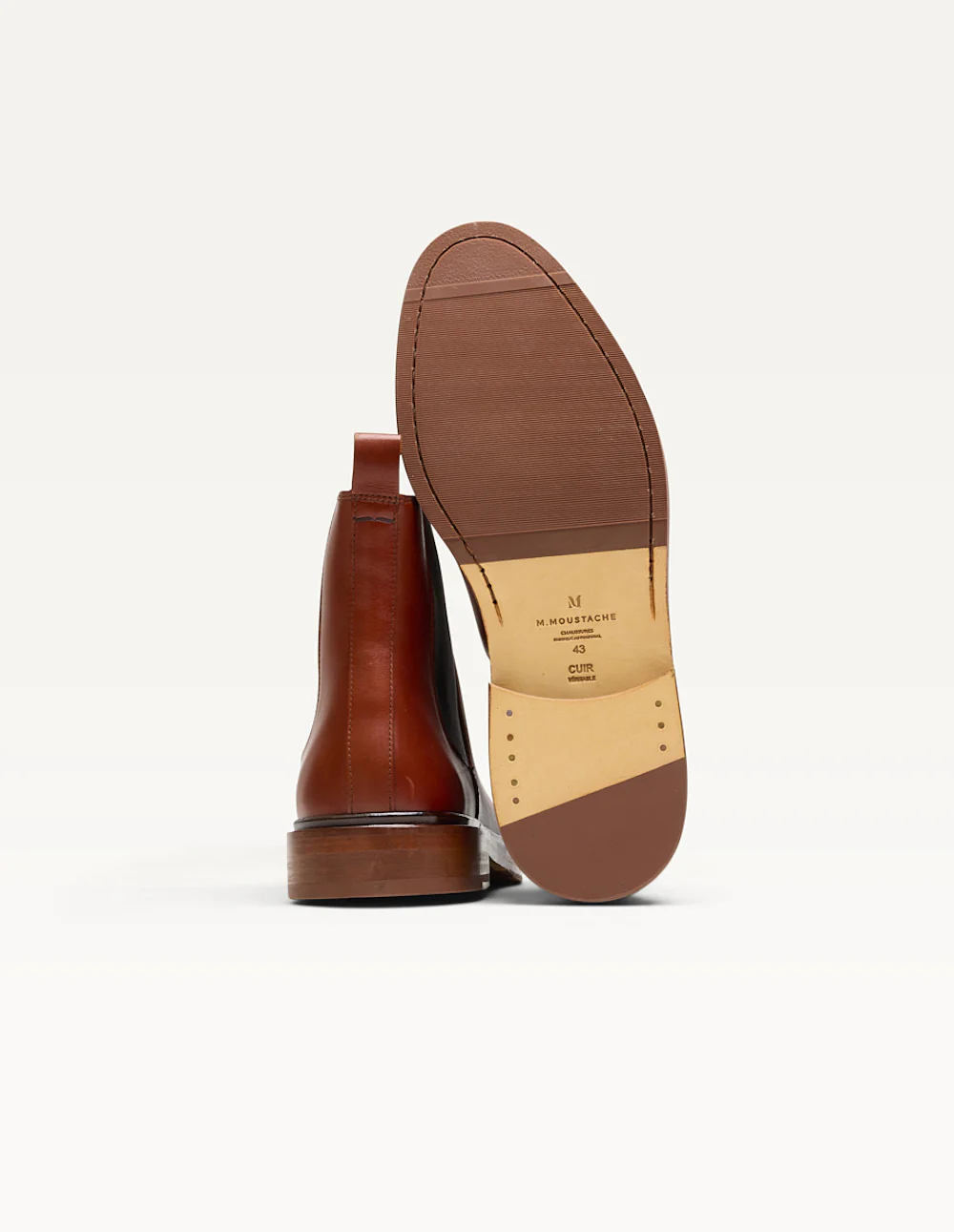 Bottines Nicolas - Cuir cognac - Image 4