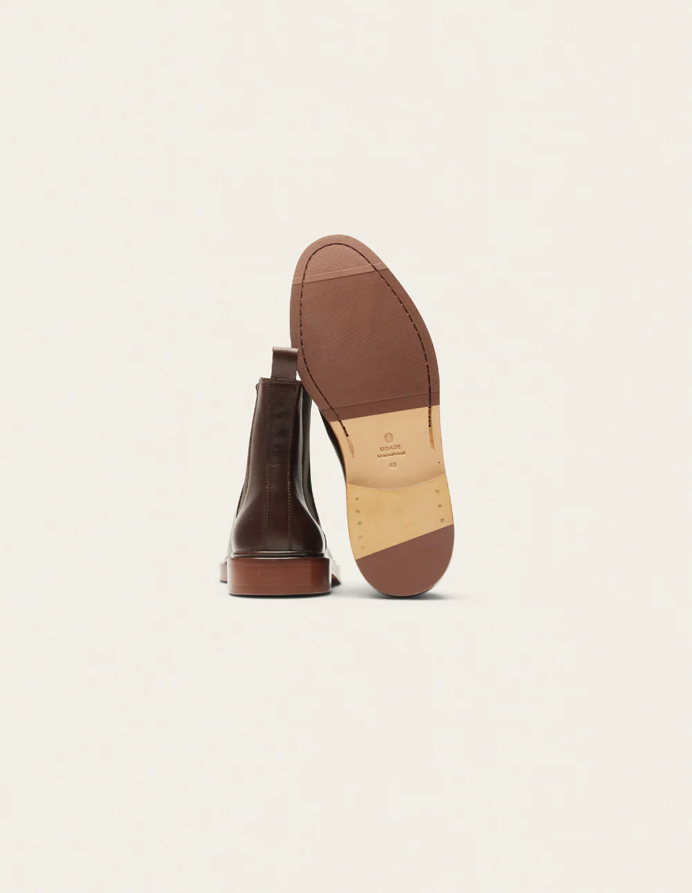 Bottines Nicolas - Cuir marron - Image 8