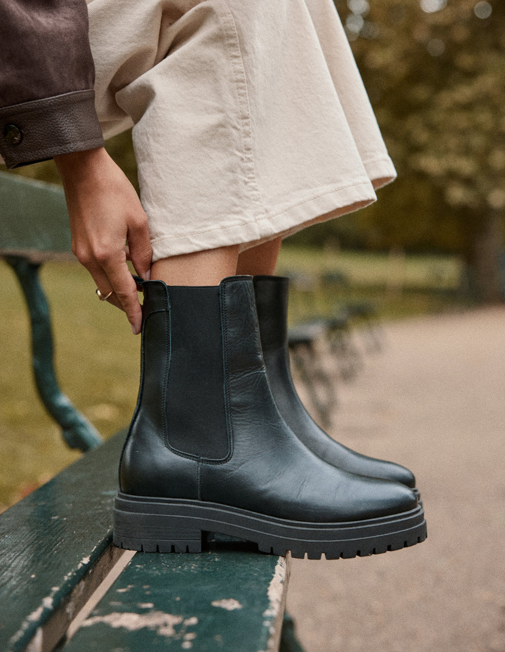 Bottines Amélie - Cuir noir - Image 3