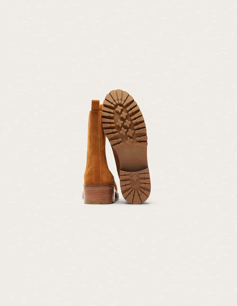 Bottines plates Dorianne - Suède ambre - Image 3