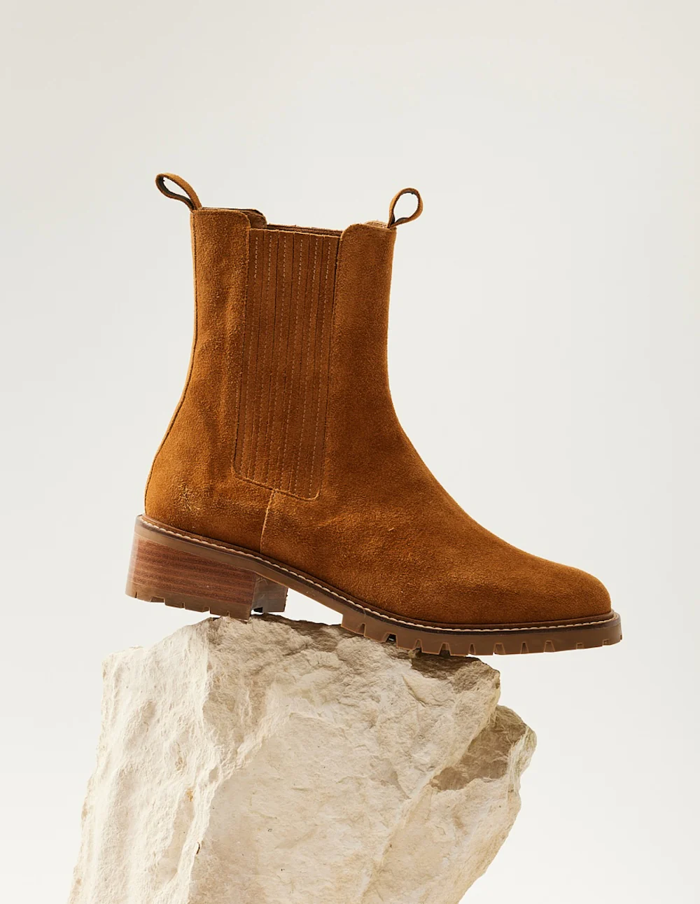 Bottines plates Dorianne - Suède ambre - Image 5