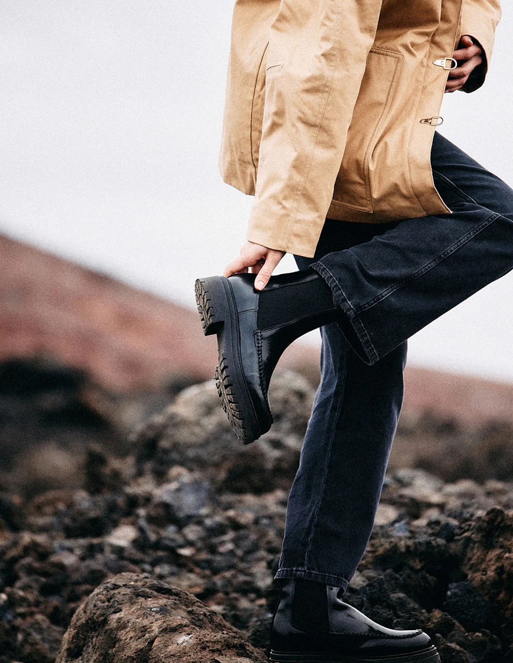 Bottines Prune - Cuir box noir - Image 3