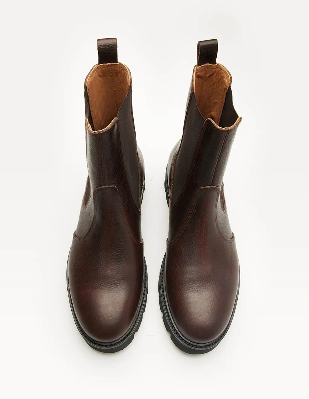 Bottines Raoul - Cuir pull up grainé marron - Image 4