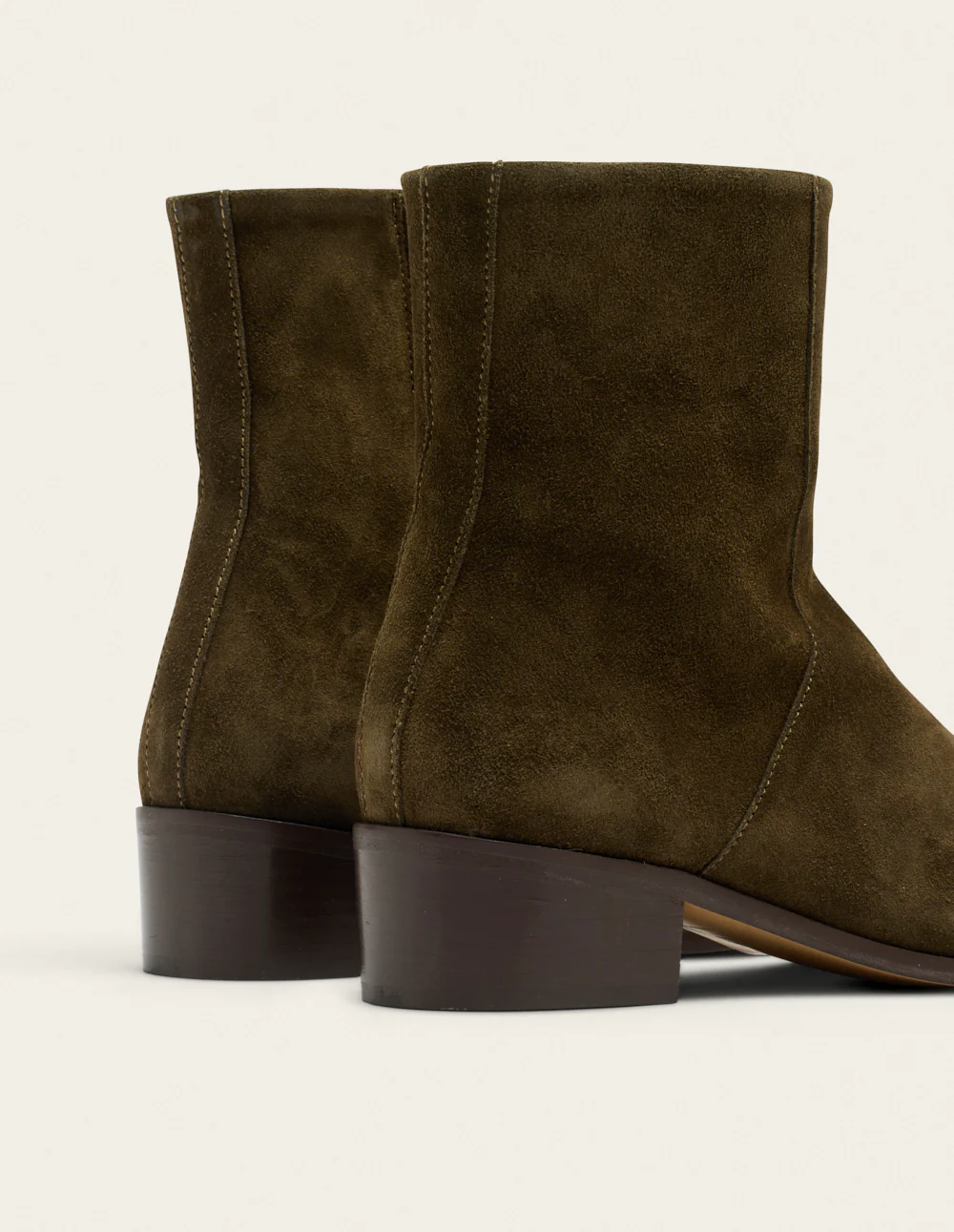 Bottines Sybille - Suède kaki - Image 4