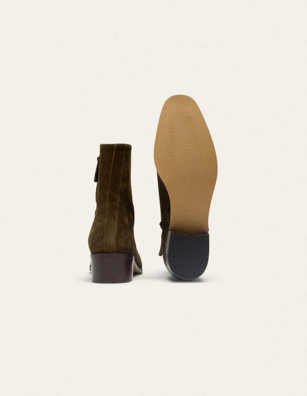 Bottines Sybille - Suède kaki - Image 5