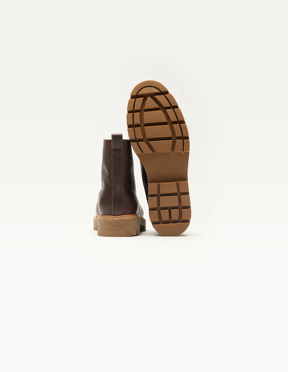 Bottines Théodore - Cuir pull-up grainé marron - Image 4