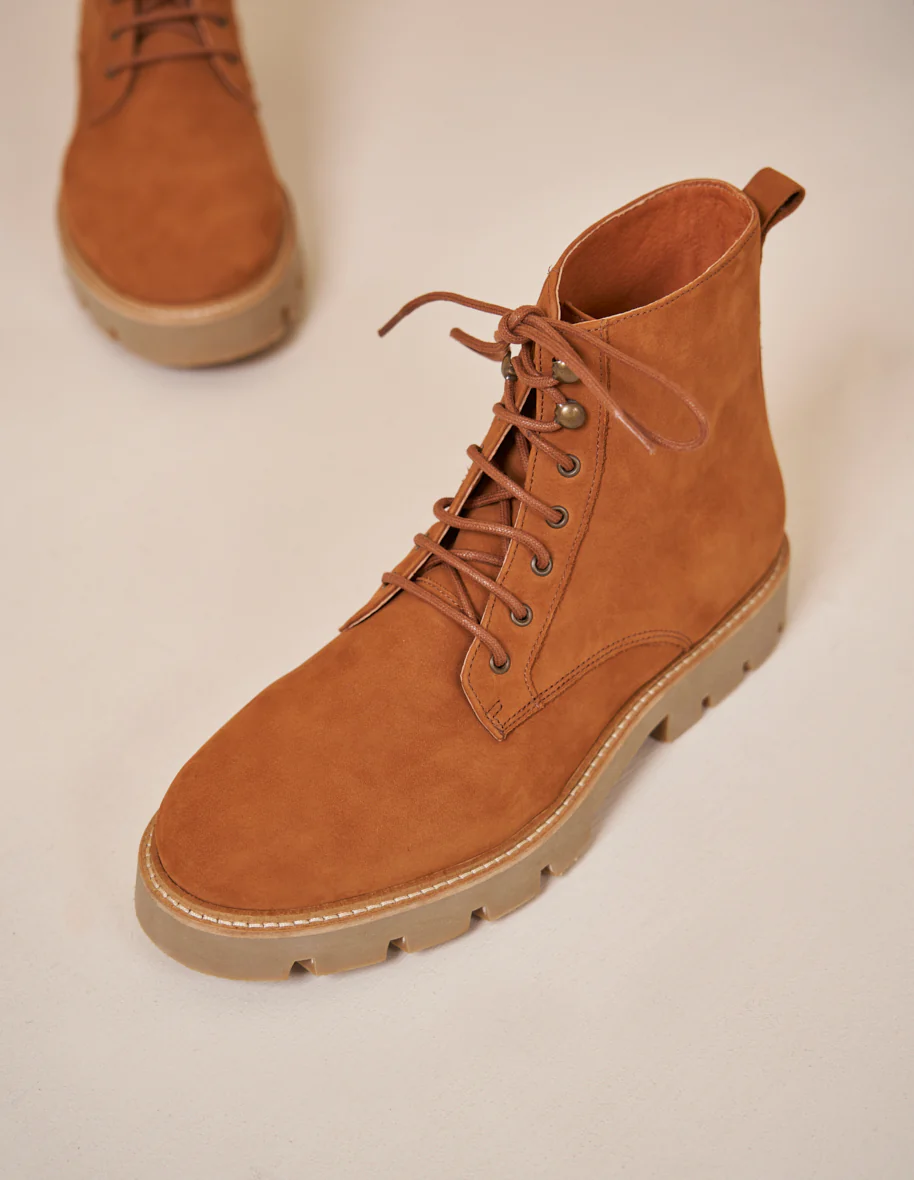 Bottines Théodore - Nubuck ambre - Image 3