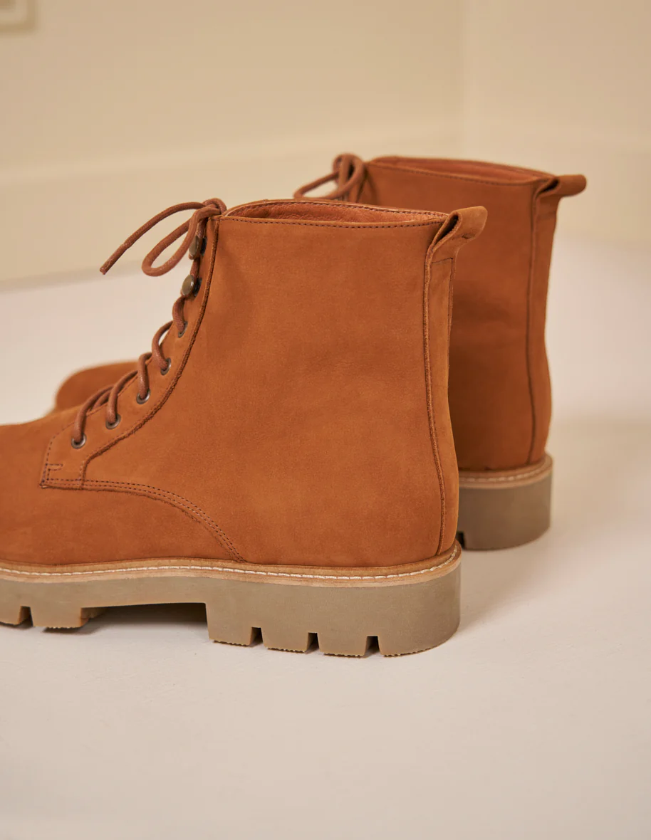 Bottines Théodore - Nubuck ambre - Image 4