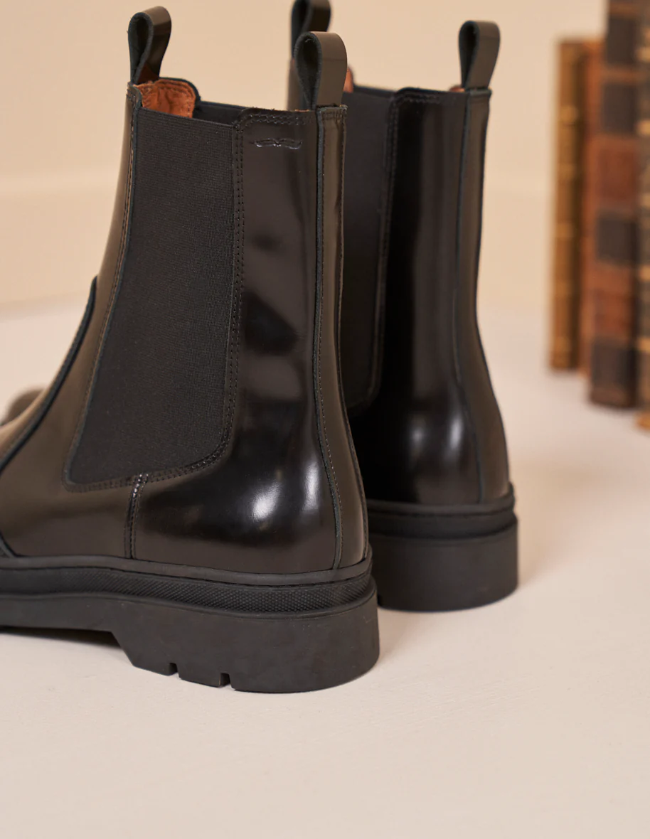 Bottines Thomas - Cuir box noir - Image 4