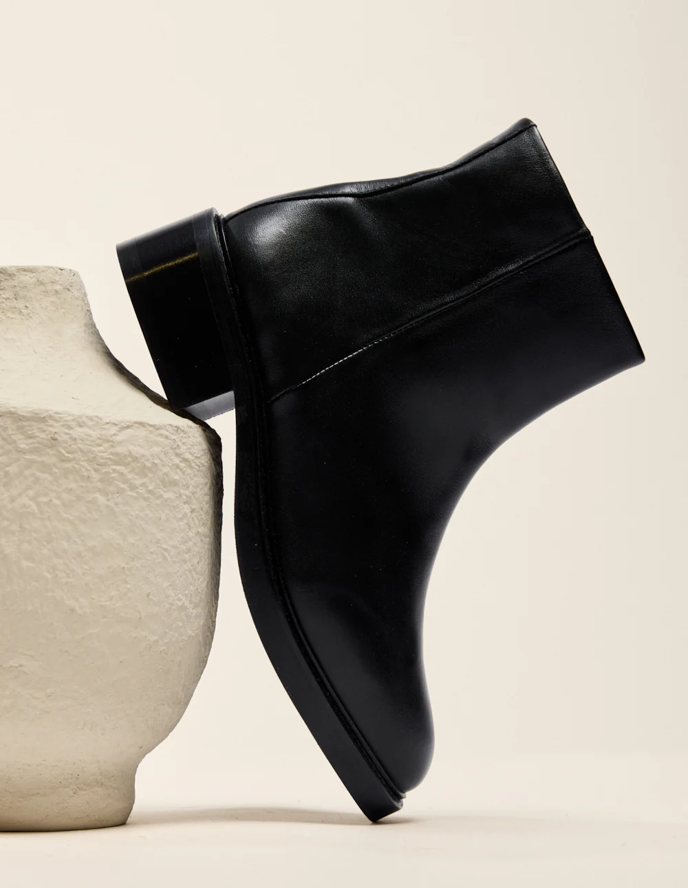 Bottines Virginie - Cuir noir - Image 6