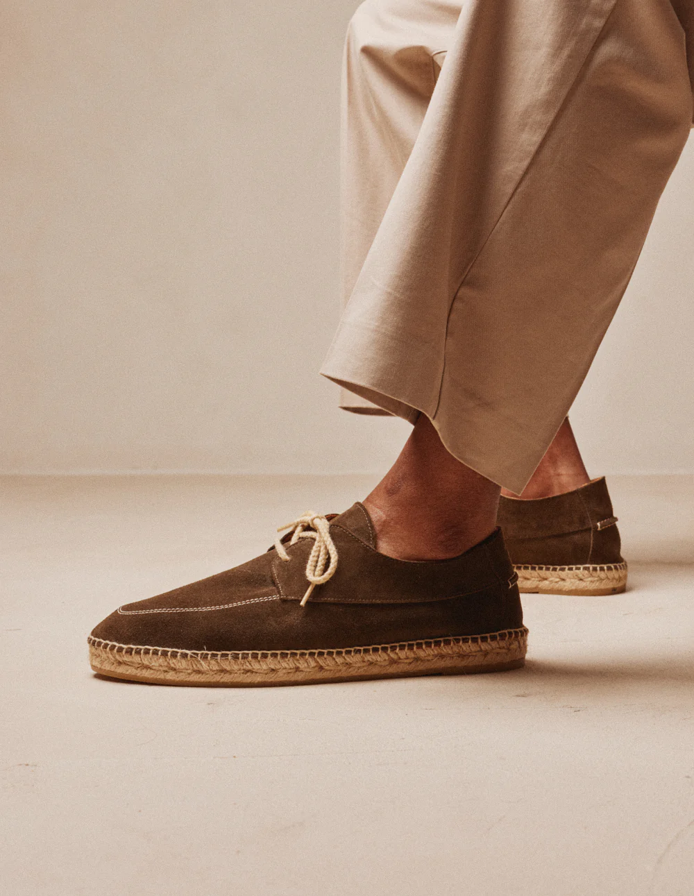Espadrilles Charles - Suède kaki - Image 3