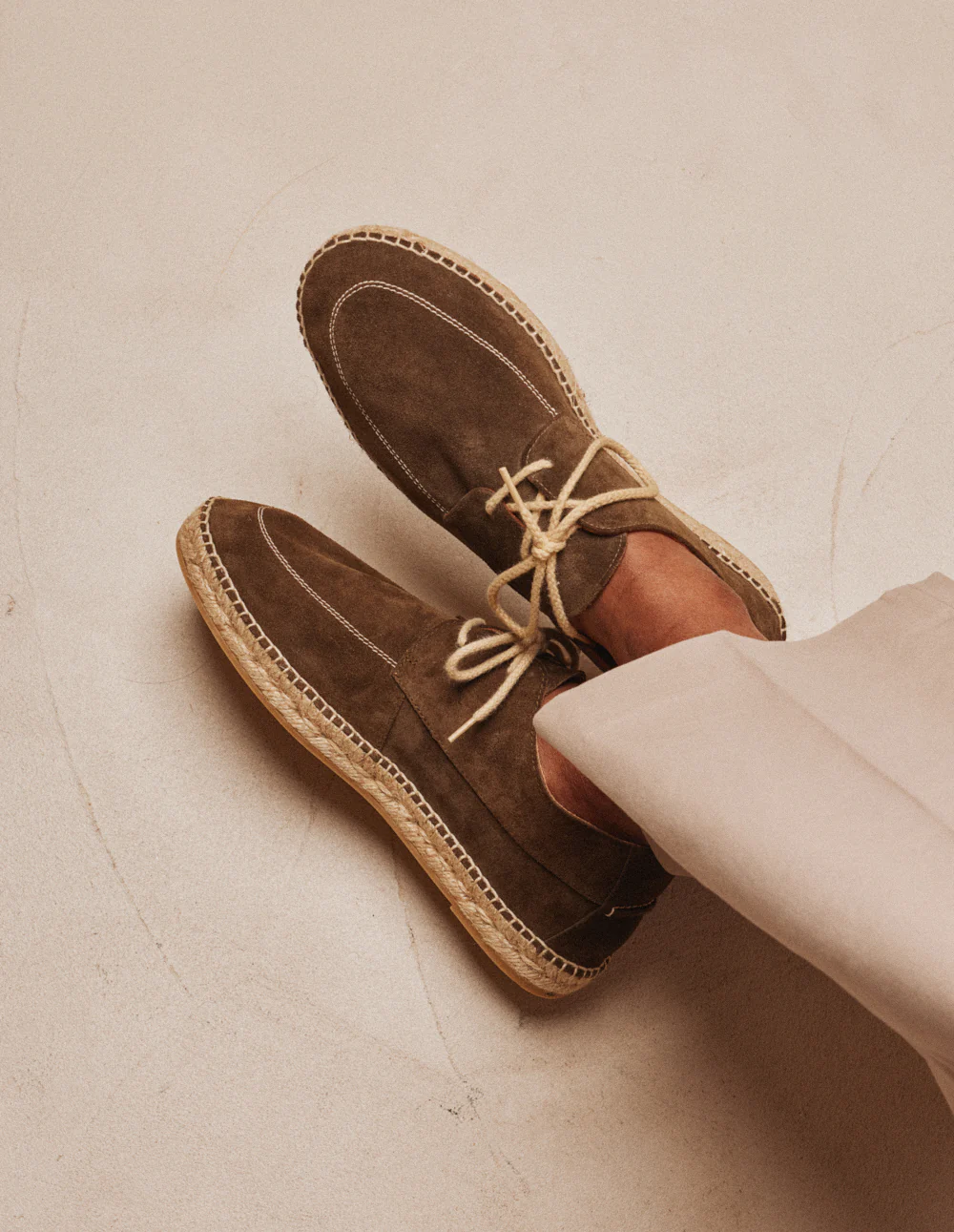 Espadrilles Charles - Suède kaki - Image 5