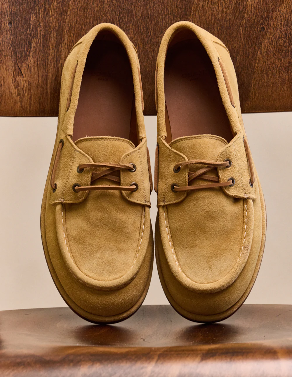 Chaussures Bateau Bosan - Suède beige - Image 6