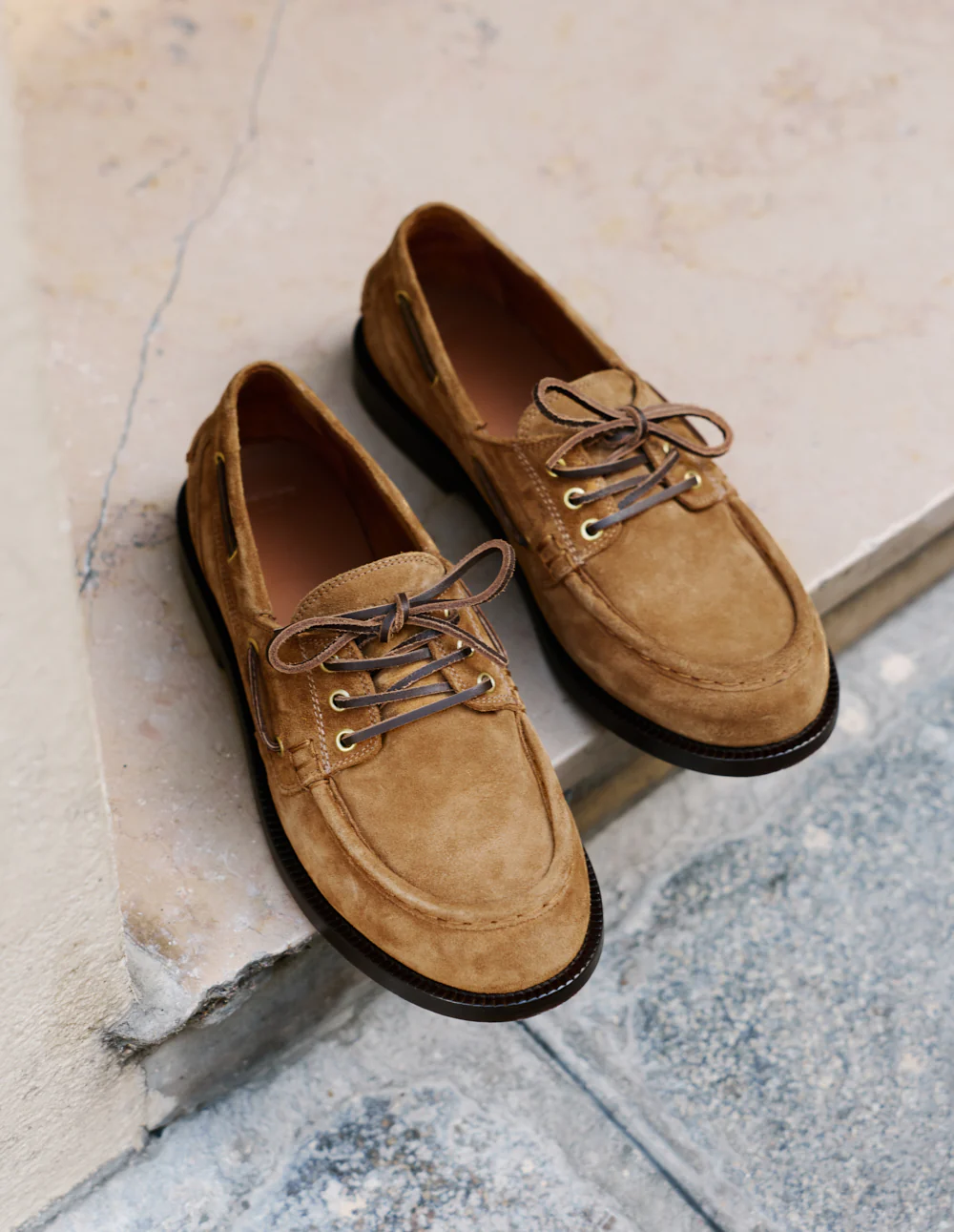 Chaussures Bateau Kinto - Suède ambre
