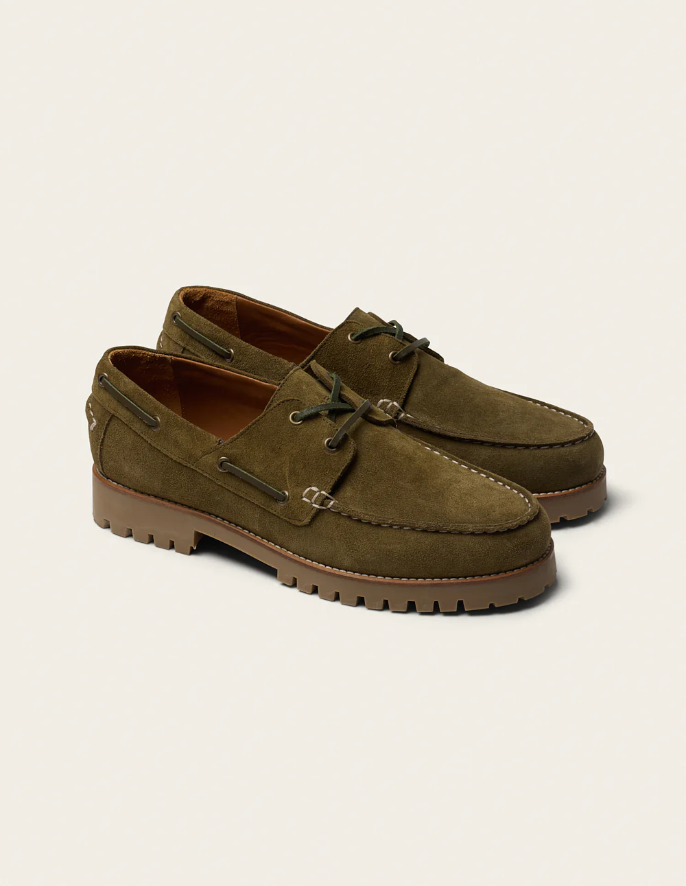 Chaussures Bateau Tom - Suède kaki - Image 3