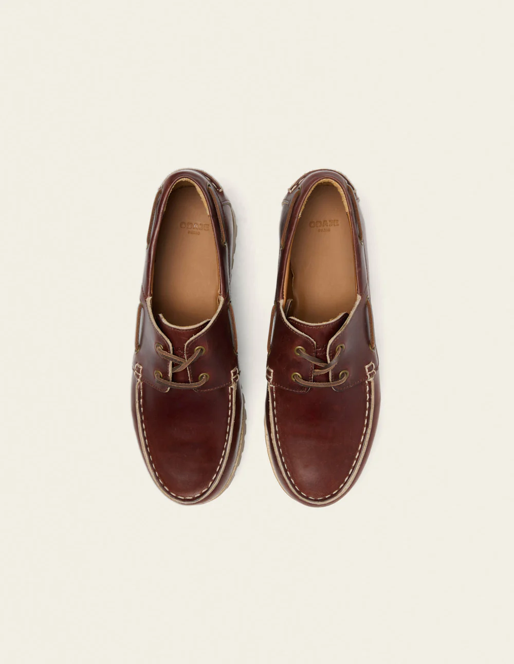 Chaussures Bateau Tom - Cuir marron foncé - Image 6