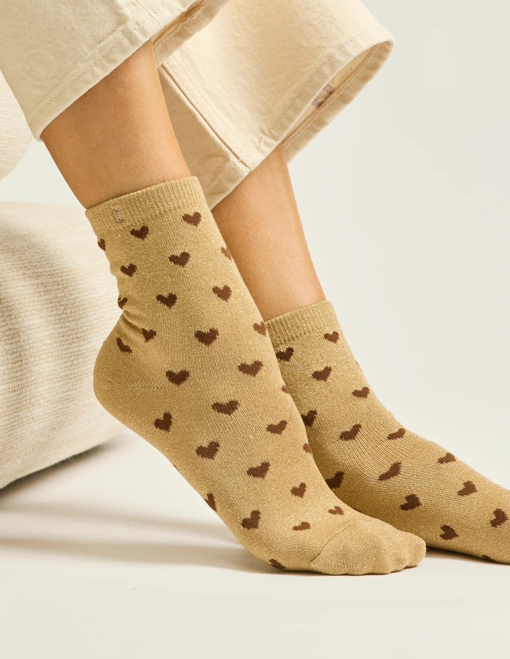 Coffret de 7 chaussettes - Chaussettes Coeur paillettes - Image 3