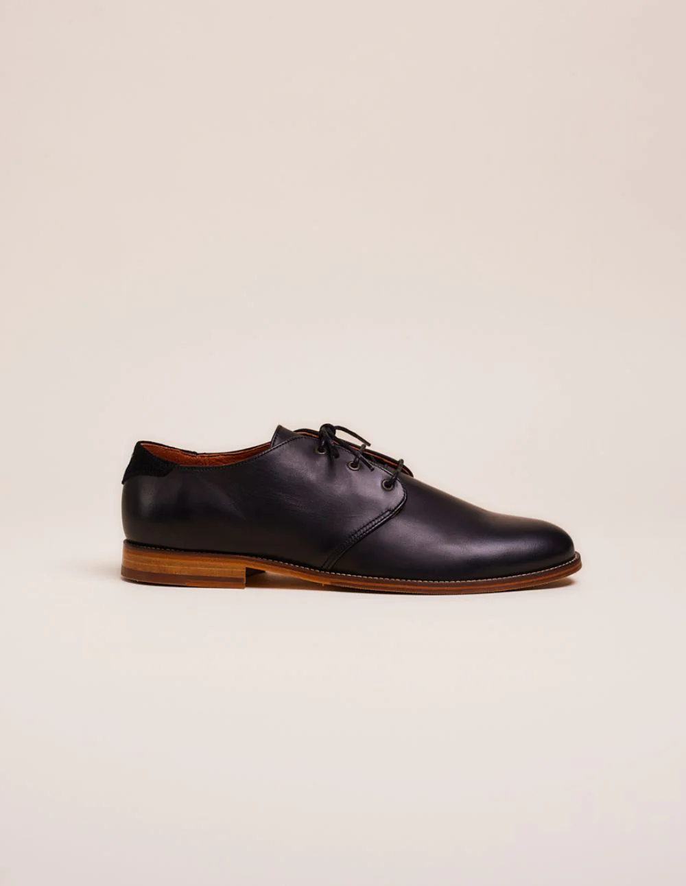 Derbies Alphonse - Cuir noir et moucheté - Image 3