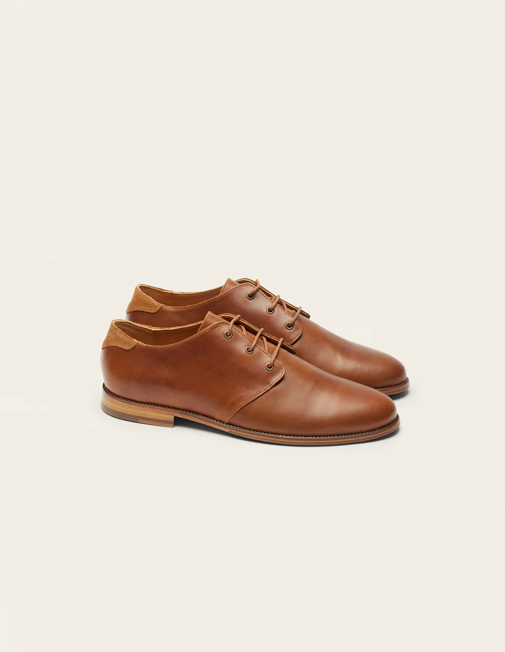 Derbies Alphonse - Cuir pull-up Miel - Image 3