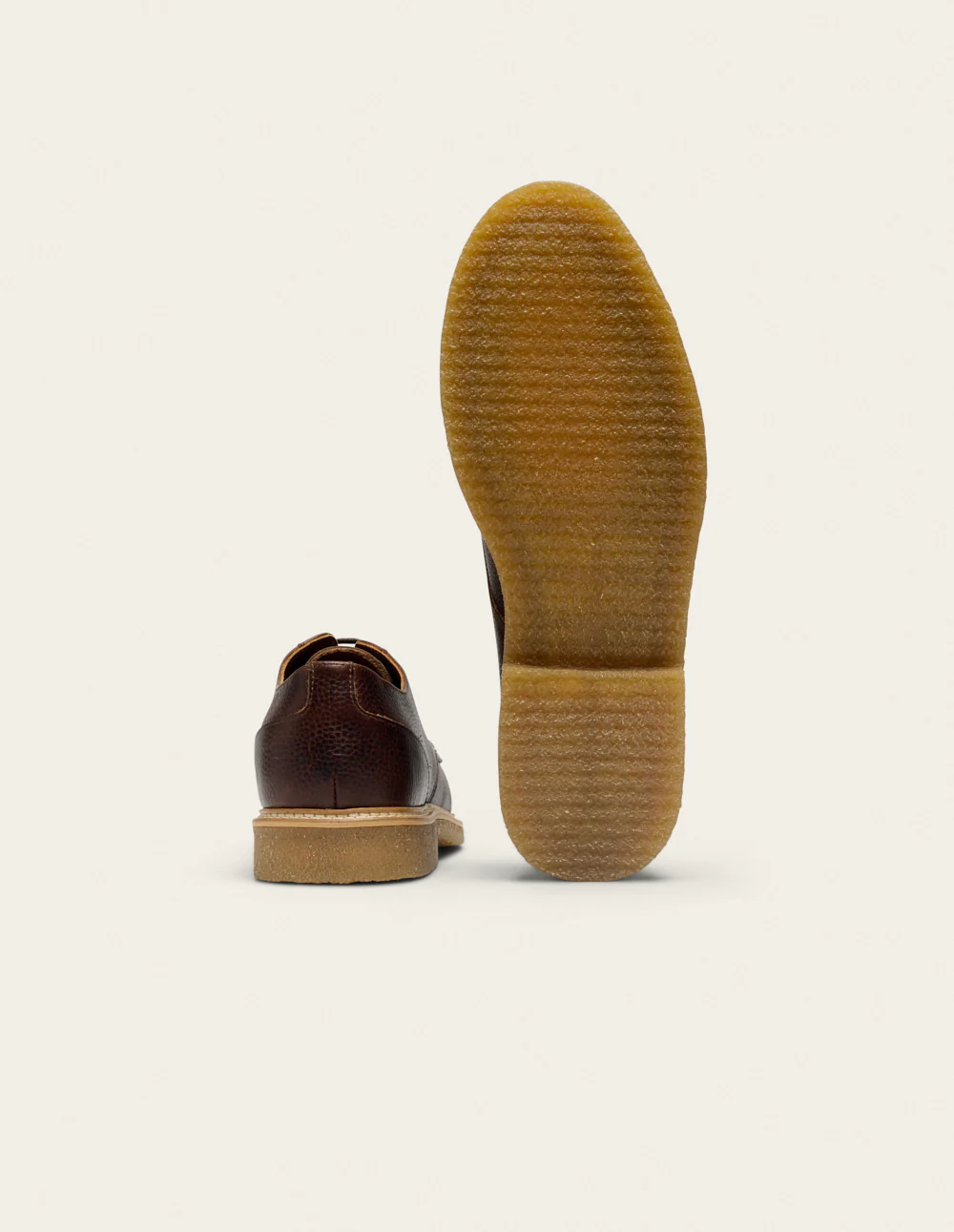 Derbies Alwin - Cuir pull-up grainé marron - Image 6