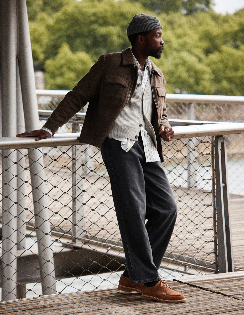 Derbies Alwin - Suède marron - Image 5