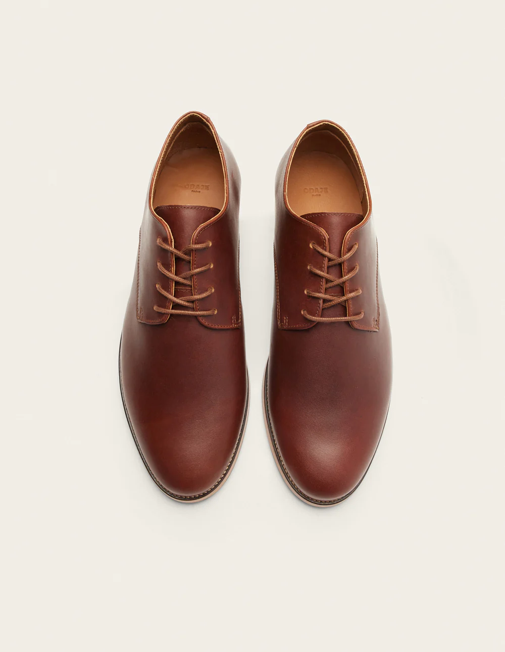 Derbies Antonin - Cuir pull-up terracotta - Image 6