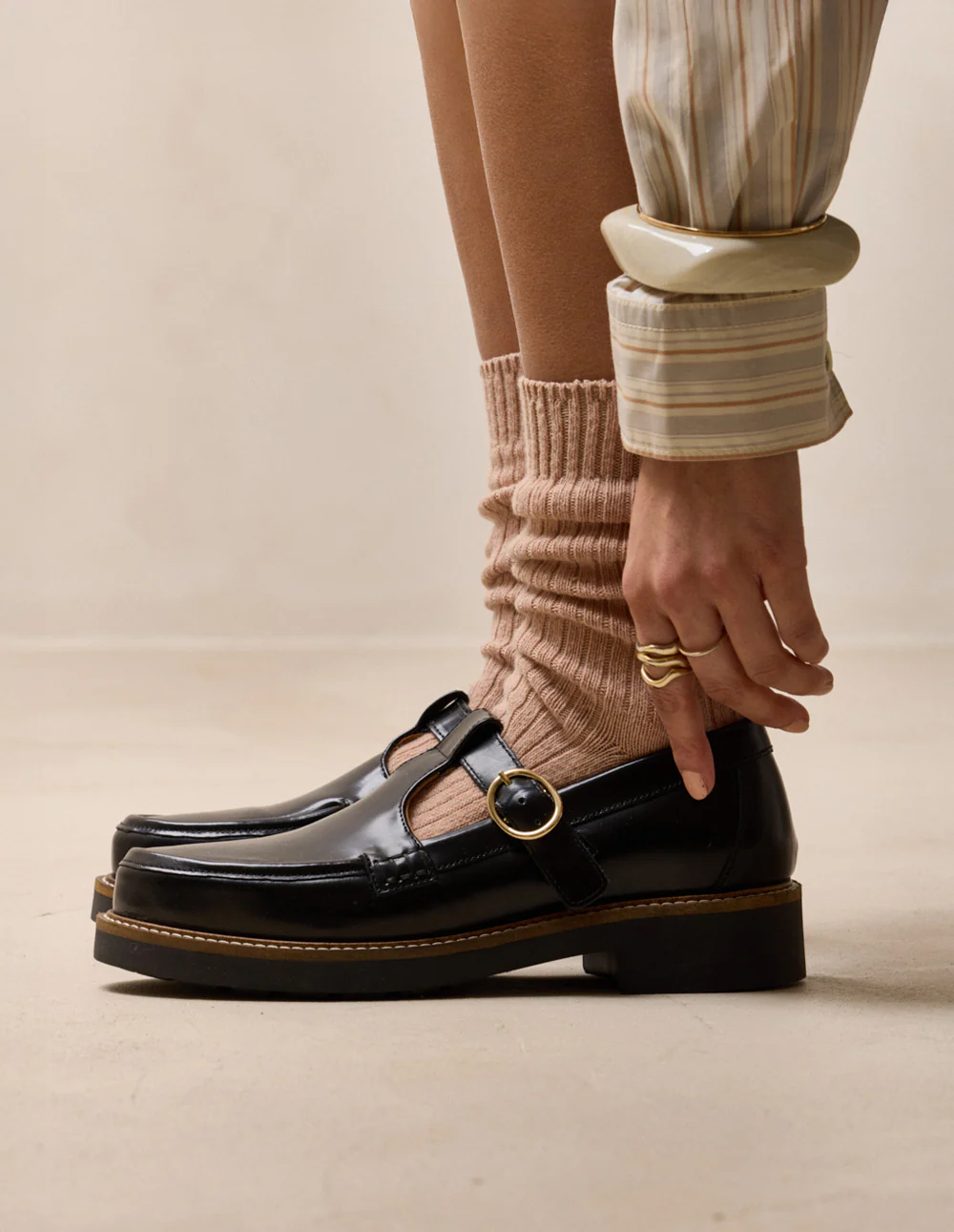 Derbies Carmen - Cuir box noir - Image 4