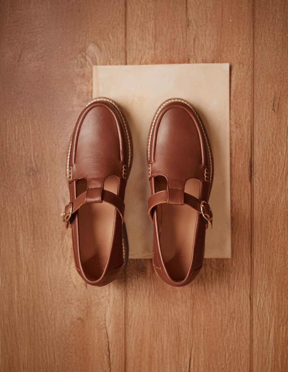 Derbies Carmen - Cuir marron - Image 3