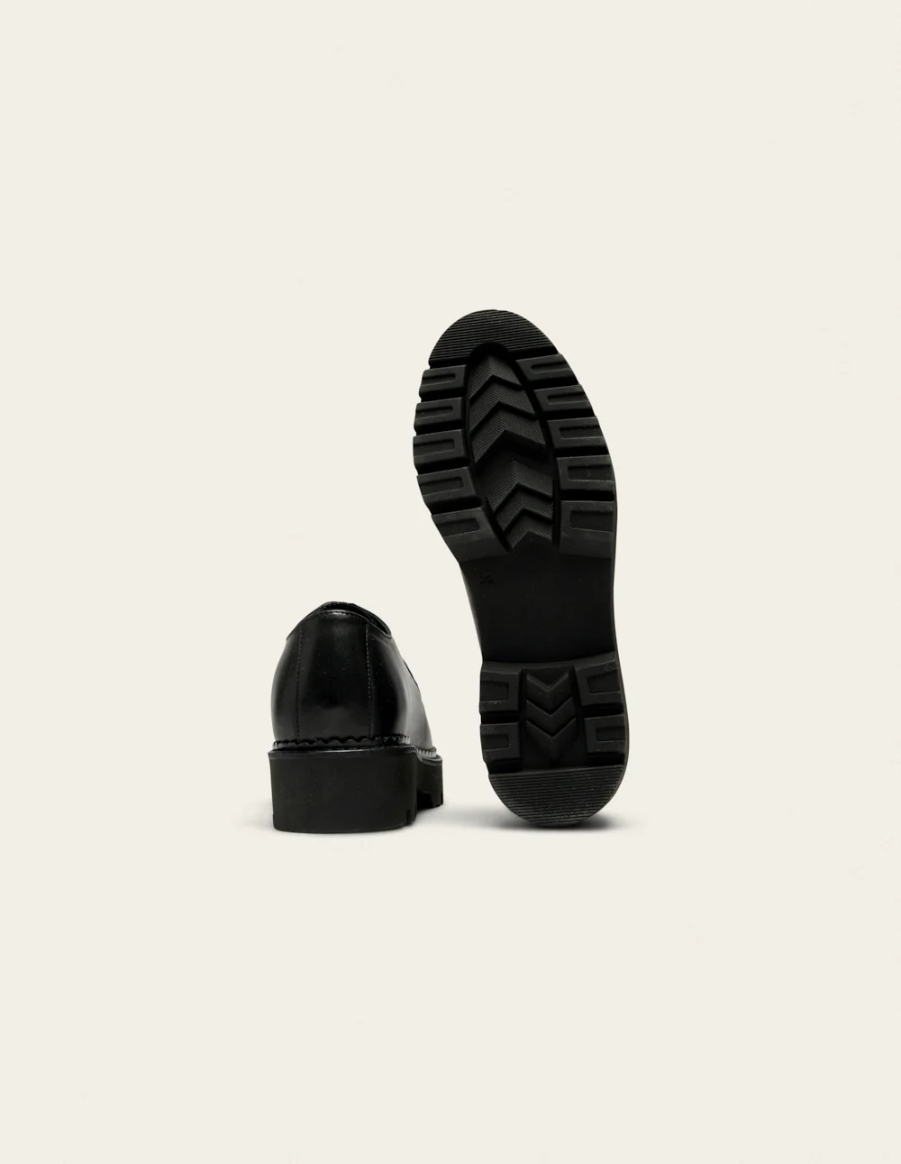 Derbies Deborah - Cuir noir et pony noir - Image 4