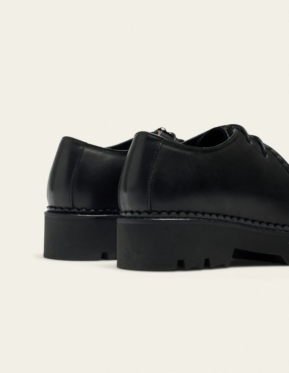 Derbies Deborah - Cuir noir et pony noir - Image 5