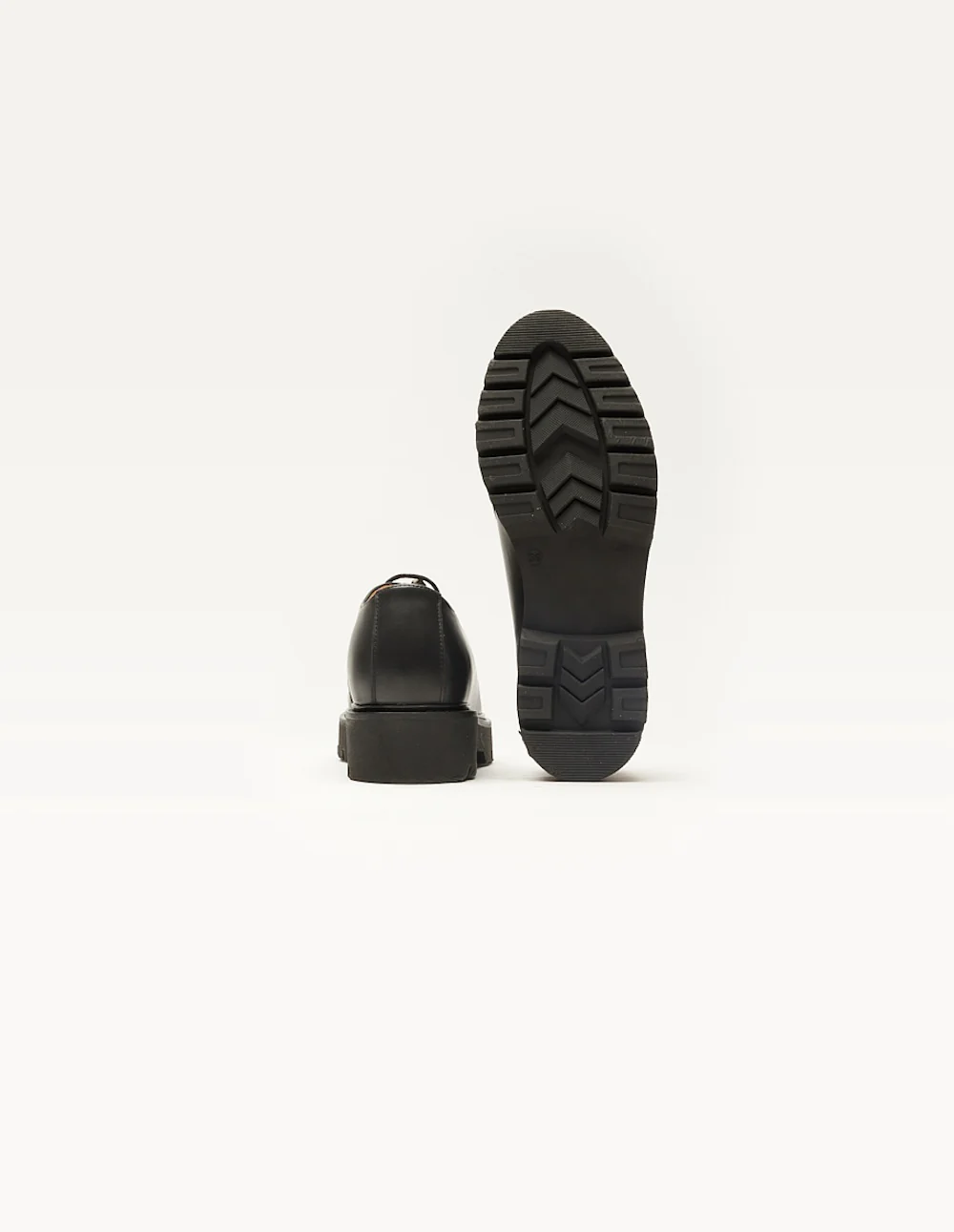 Derbies Deborah - Cuir noir fourré - Image 3