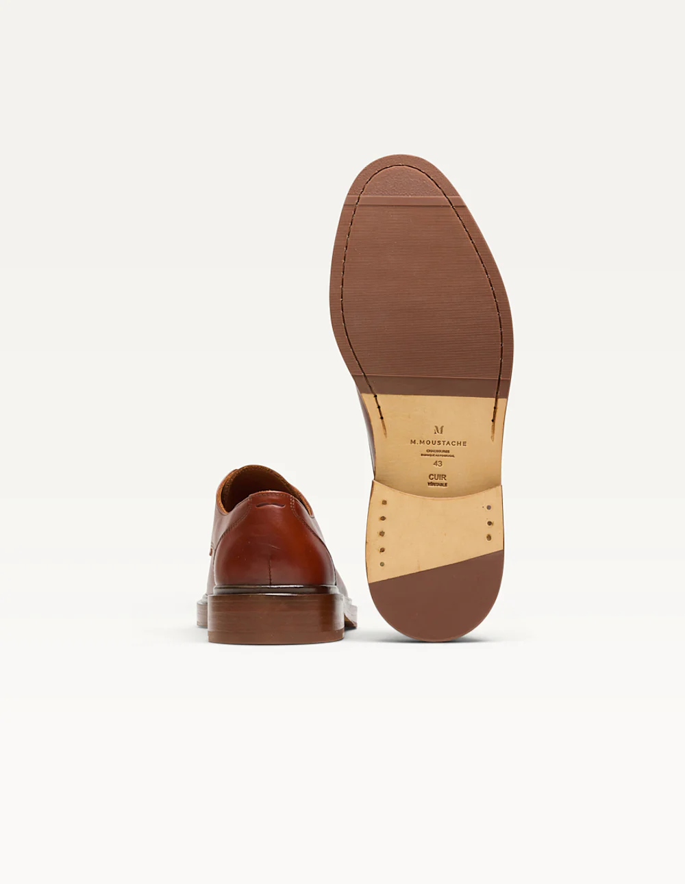 Derbies Edgar - Cuir cognac - Image 3