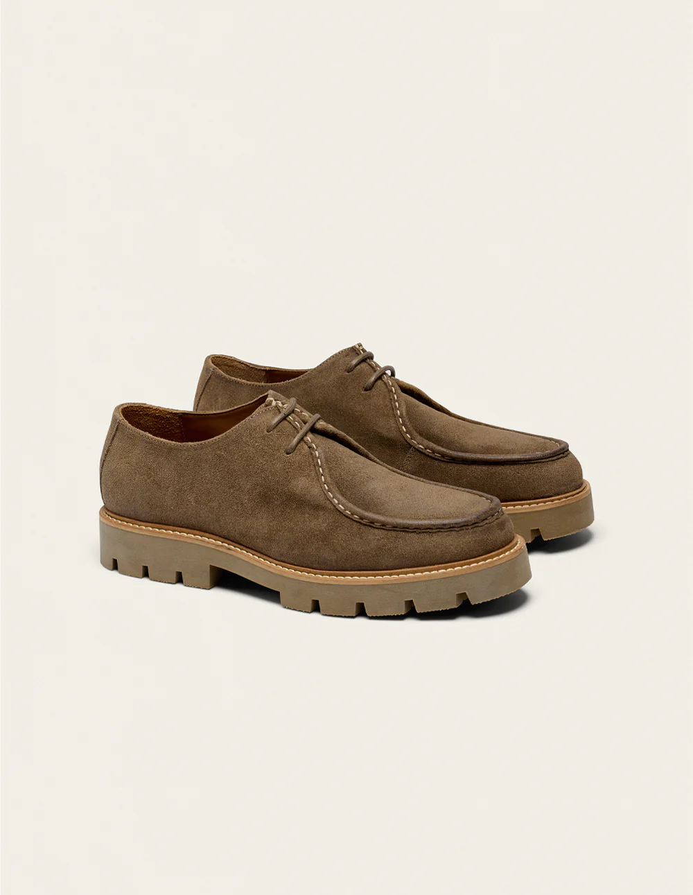 Derbies Gontran - Suède huilé taupe - Image 3