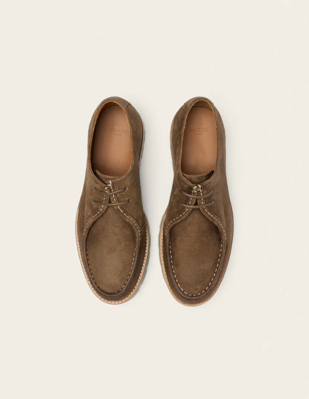 Derbies Gontran - Suède huilé taupe - Image 6