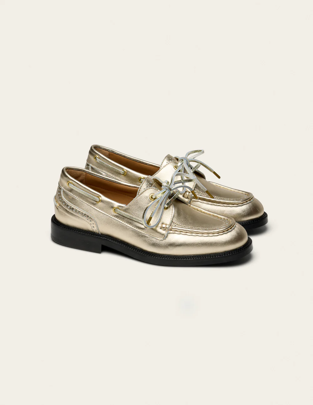 Derbies Niza - Cuir doré - Image 3