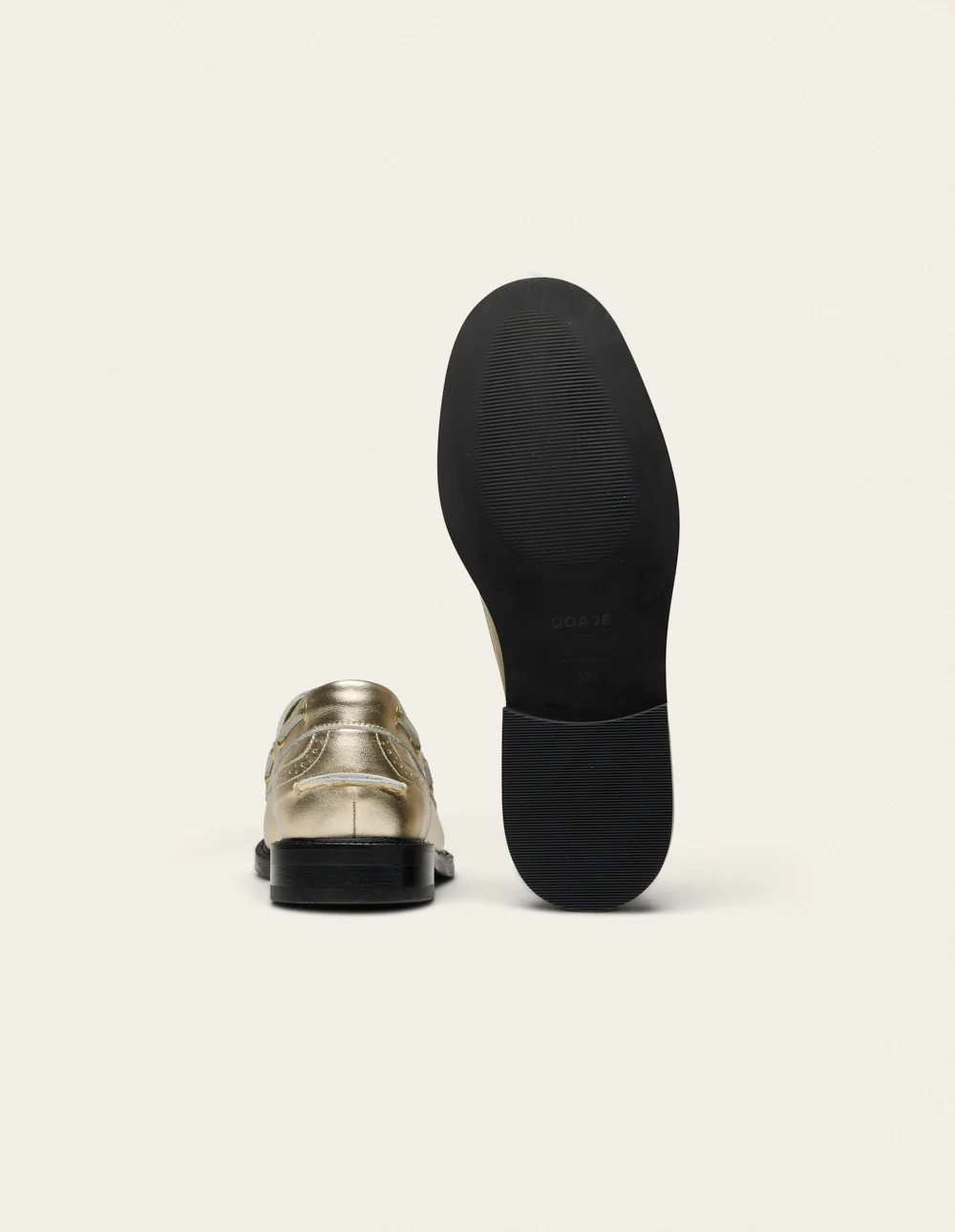 Derbies Niza - Cuir doré - Image 8