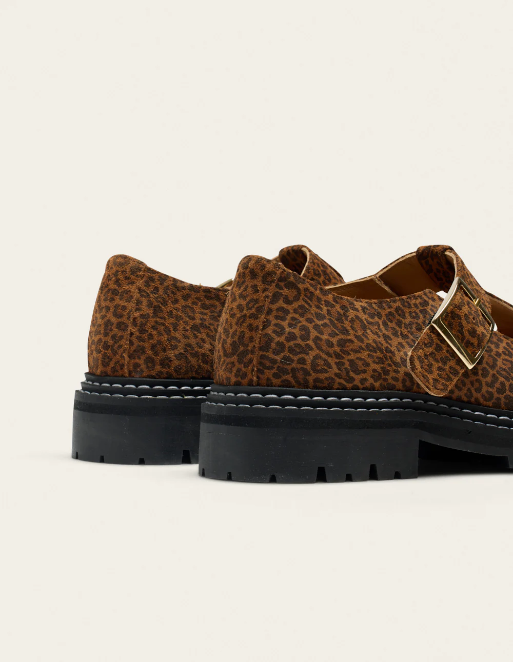 Derbies Romane - Suède léopard - Image 6