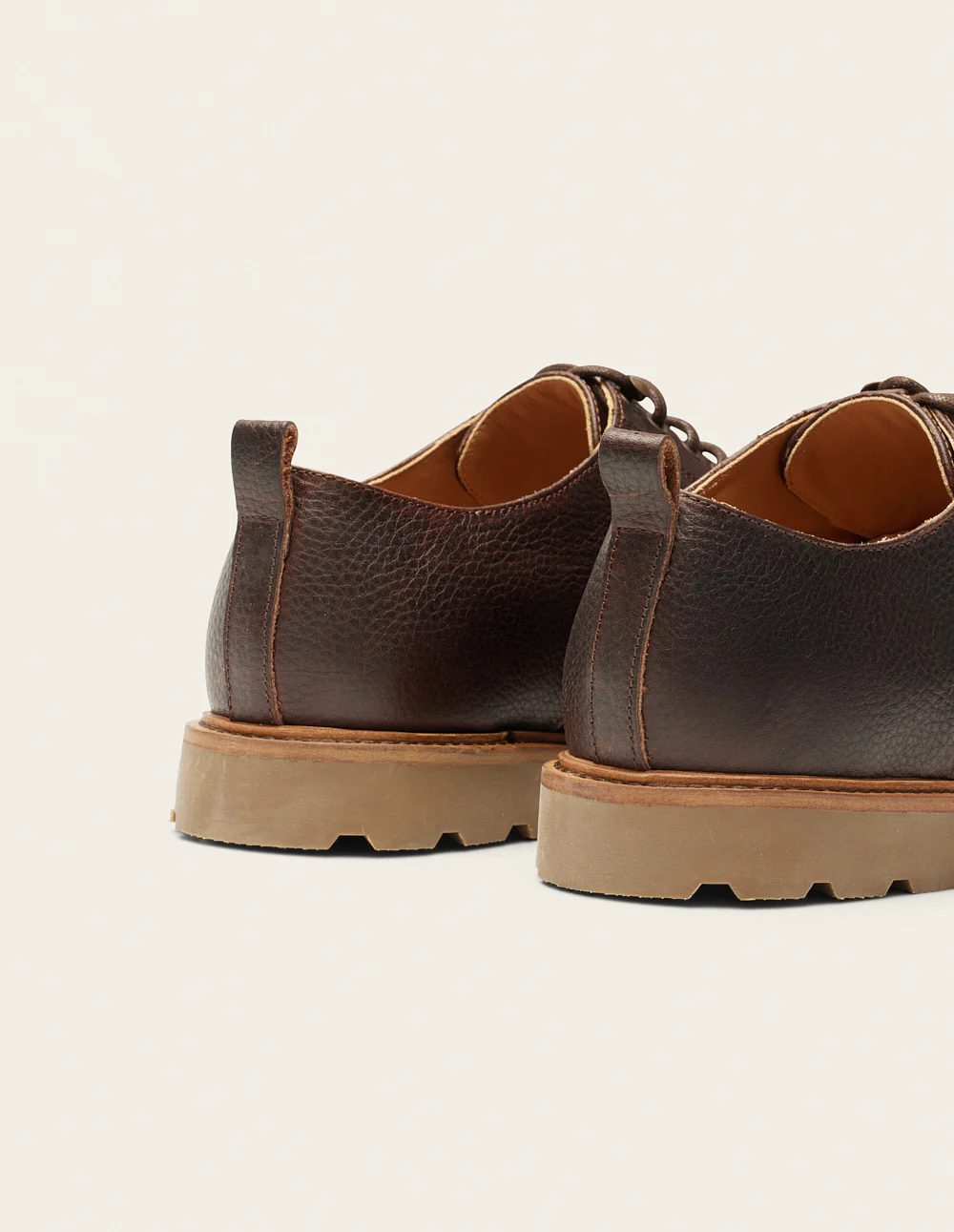 Derbies Simon - Pull-up grainé marron - Image 4