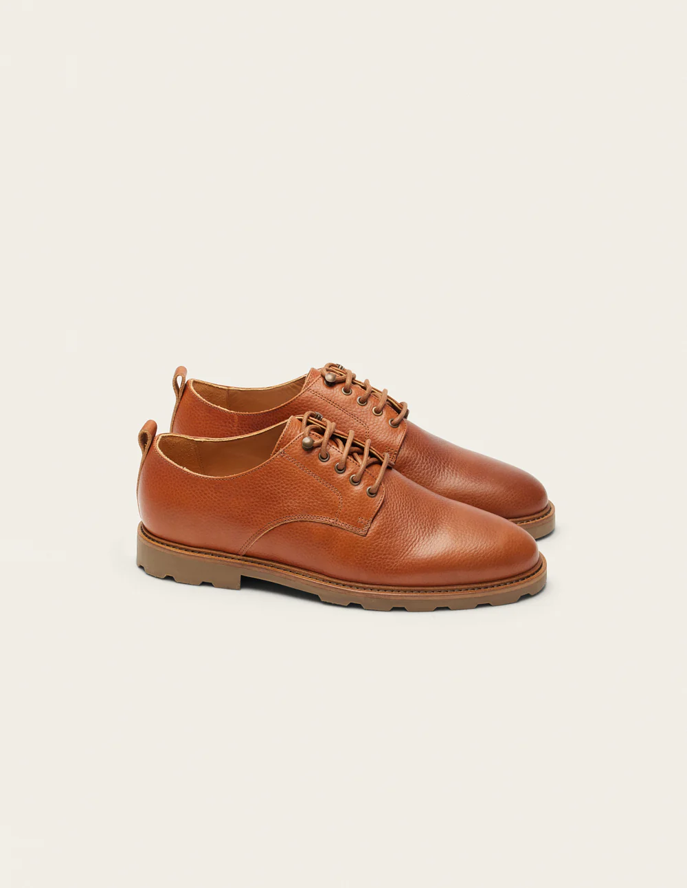 Derbies Simon - Pull up grainé miel - Image 3