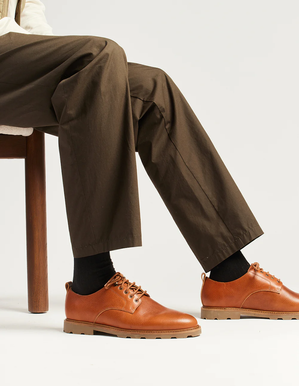 Derbies Simon - Pull up grainé miel - Image 4