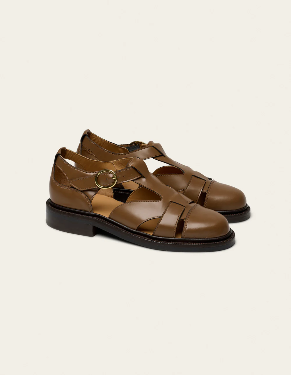 Derbies Temi - Cuir box mocha - Image 3
