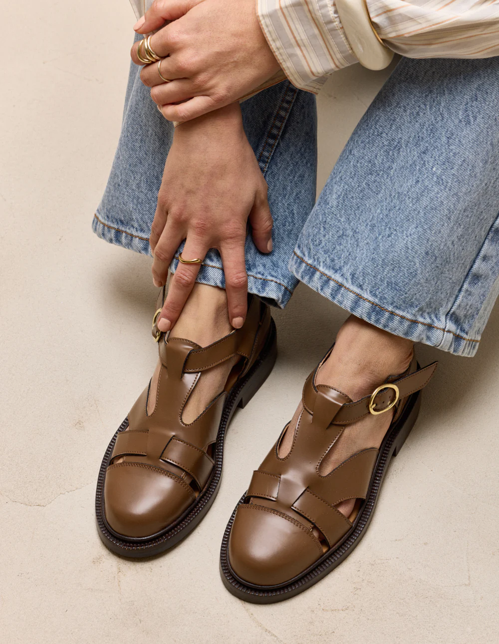 Derbies Temi - Cuir box mocha - Image 4