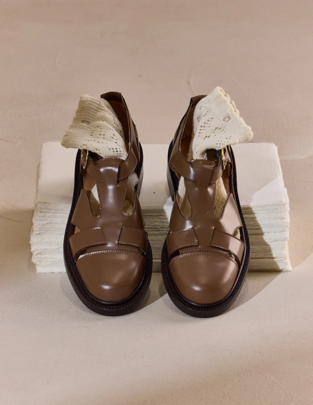 Derbies Temi - Cuir box mocha - Image 7